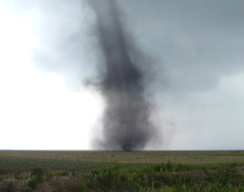 A picture of a F0 tornado in 2004.