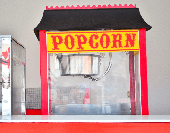 A picture of a popcorn machine