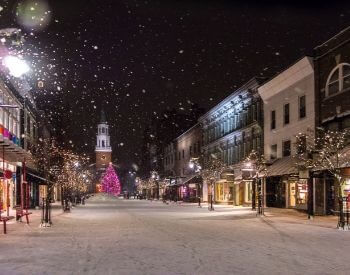 A picture of Burlington, the most populated city in Vermont