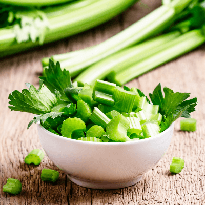 A Picture of an Celery in a Bowl