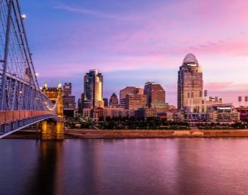 A picture of Cincinnati, a large city in Ohio