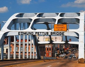 A picture of the bridge where Bloody Sunday occurred in Selma, Alabama