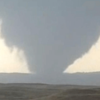 A Picture of an F3 Tornado Funnel