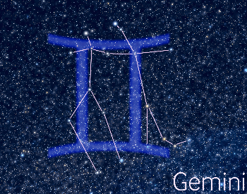 A diagram of the Gemini star constellation