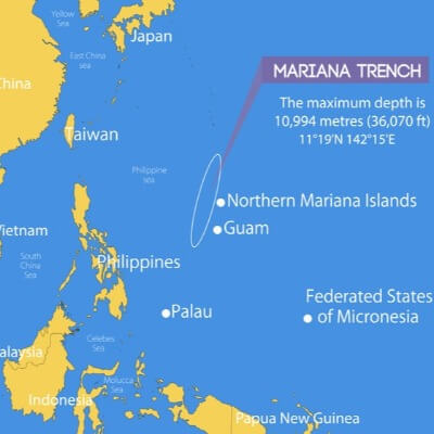 Mariana Trench Map