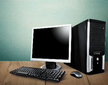 A picture of a modern desktop computer