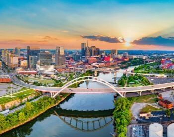 A picture of Nashville, the capital city of Tennessee