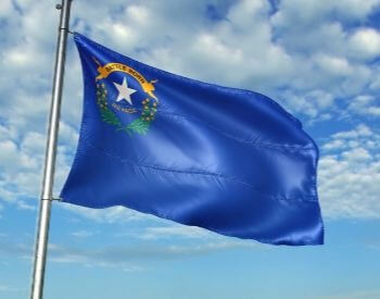 A picture of the flag of the U.S. state of Nevada
