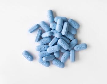 A picture of PrEP pills for HIV exposure