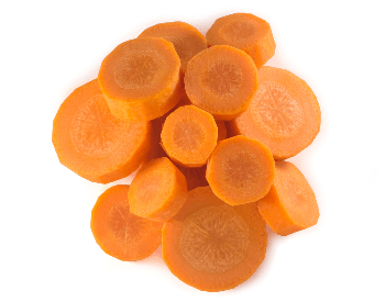A picture of carrots that are sliced