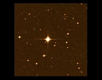 A photo of Gliese 581, a white dwarf star