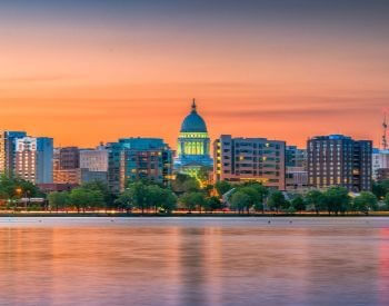 A picture of Madison, the capital city of Wisconsin