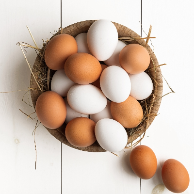 A Picture of a Basket of Eggs
