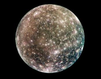  A color of Jupiter's moon Callisto taken by NASA Galileo spacecraft in May 20