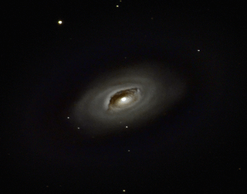 An amazing photo of the M64 Black Eye Galaxy shown from a distance