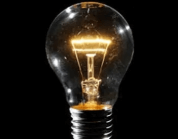 A picture of a incandescent light bulb