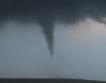 A picture of a F0 tornado.