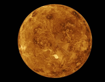 A picture of the planet Venus taken in 1994 by the Magellan Spacecraft
