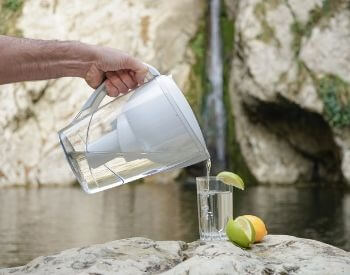 A picture of a pitcher that can filter water