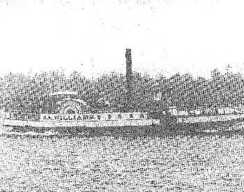 A picture of the side of a steamboat