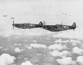 A picture of a squadron of Supermarine Spitfires