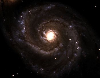 A topical photo o f the Whirlpool Galaxy