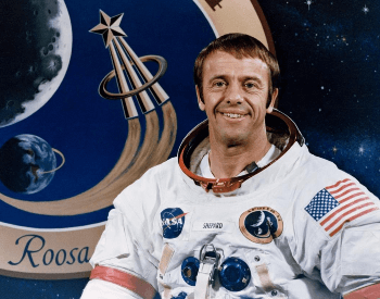 A photo of Alan Shepard, the first American in space