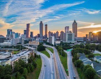 A picture of Atlanta, GA the state capital of Georgia