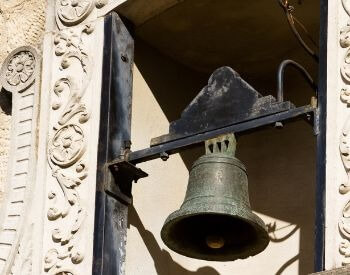 A picture of the Alamo's bell