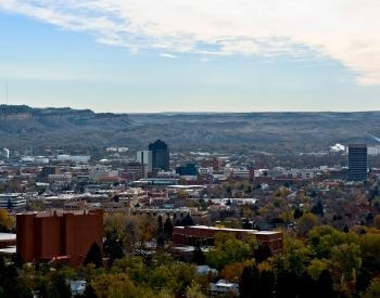 A picture of Billings, the largest city in Montana
