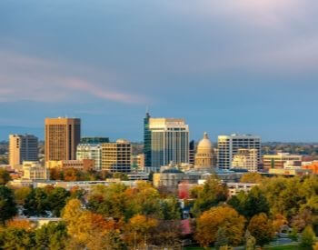 A picture of Boise, ID the state capital of Idaho