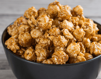 A picture of sweet carmel popcorn