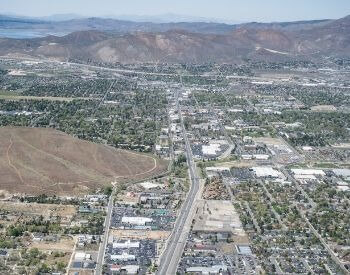 A picture of Carson City, the capital city of Nevada