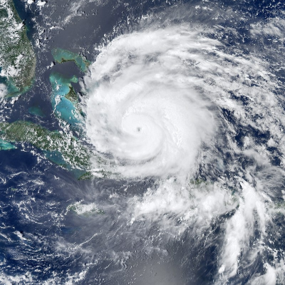 A Picture of a Category 2 Hurricane