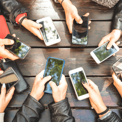 A Picture of a few Cell Phones