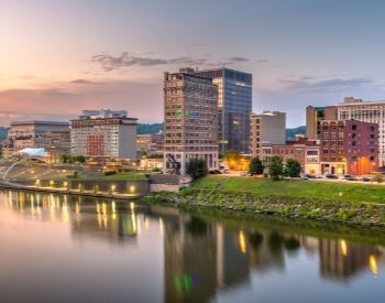 A picture of Charleston, the capital city of West Virginia