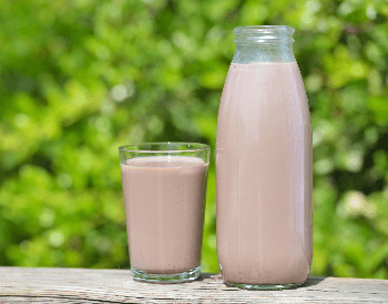A picture of chocolate milk