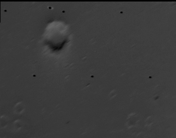 A close-up photo of the surface of the Mar's moon Deimos