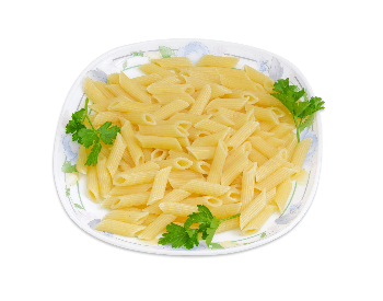A picture of cooked mostaccioli pasta