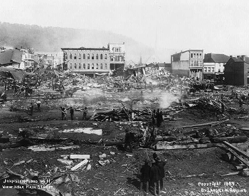 1889 Johnstown Flood Damage