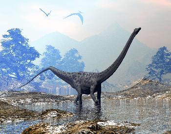 An illustration of the Diplodocus, which was a Sauropoda dinosaur