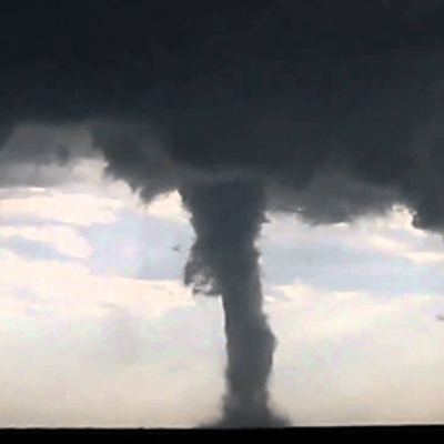 A Picture of an F2 Tornado Funnel