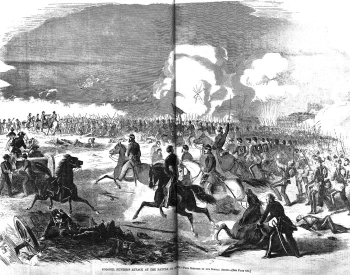 An illustration of the First Battle of Bull Run