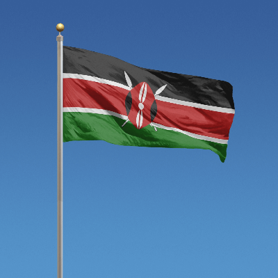 A Picture of the Flag of Kenya