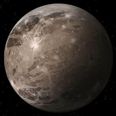 A Picture of Jupiter's Moon Ganymede