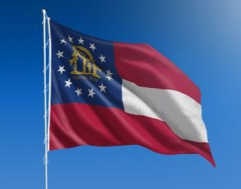 A picture of flag of the U.S. state of Georgia