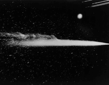 A photo of Halley's Comet in 1910