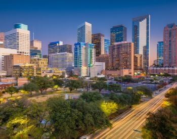 A picture of Houston, the most populated city in Texas
