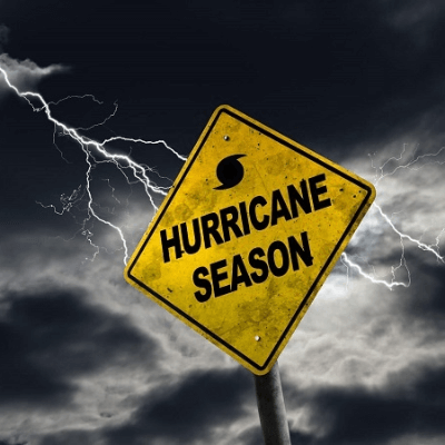 A Picture of a Sign Saying Hurricane Season