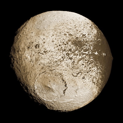 A Picture of Saturn's Moon Iapetus